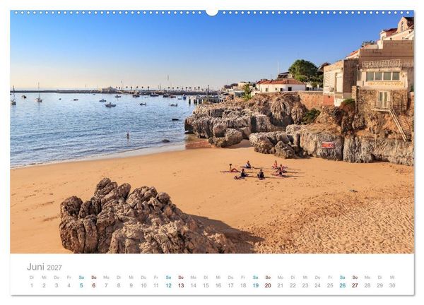 Produktbild: CASCAIS - die sch&ouml;nsten Badeorte Lissabons (Wandkalender 2027 DIN A2 quer), CALVENDO Monatskalender