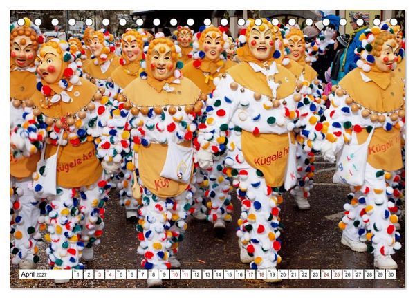 Produktbild: Fasnet in Oberschwaben und auf der Alb (Tischkalender 2027 DIN A5 quer), CALVENDO Monatskalender