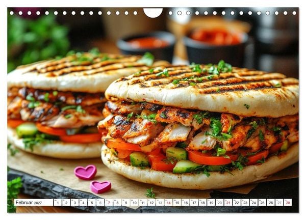 Produktbild: D&ouml;ner macht sch&ouml;ner, t&uuml;rkischer Geschmack von deinem D&ouml;nermann (Wandkalender 2027 DIN A4 quer), CALVENDO Monatskalender