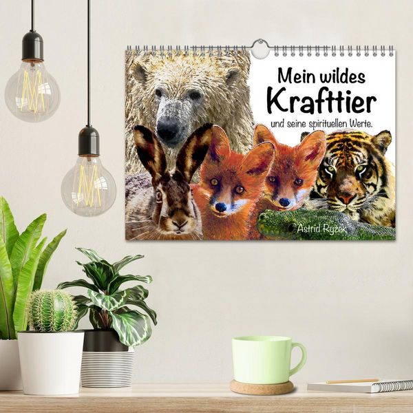 Produktbild: Mein wildes Krafttier und seine spirituellen Werte. (Wandkalender 2026 DIN A4 quer), CALVENDO Monatskalender