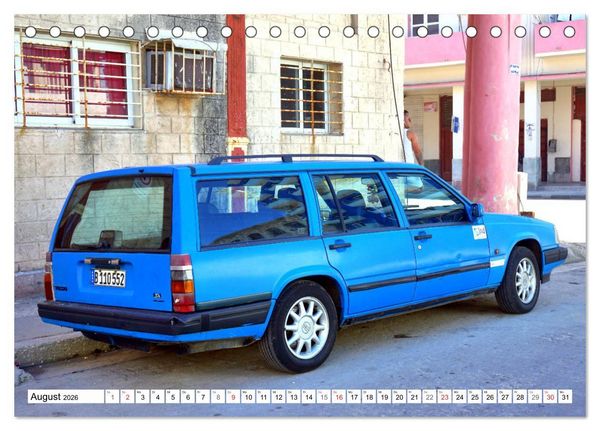 Produktbild: Alte Schweden - Schwedische Oldtimer in Kuba (Tischkalender 2026 DIN A5 quer), CALVENDO Monatskalender