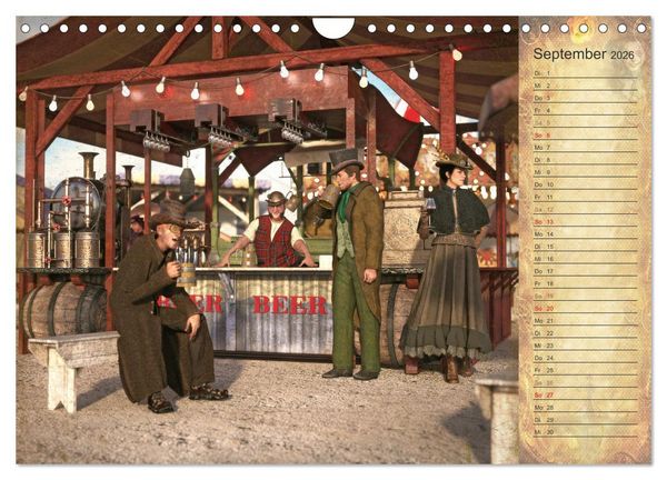 Produktbild: Steampunk Carnival (Wandkalender 2026 DIN A4 quer), CALVENDO Monatskalender