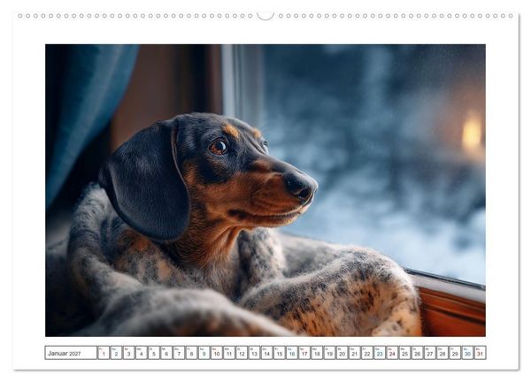 Produktbild: Kleine Beine, gro&szlig;es Gl&uuml;ck (hochwertiger Premium Wandkalender 2027 DIN A2 quer), Kunstdruck in Hochglanz