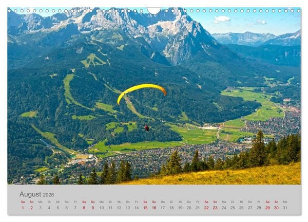 Produktbild: Garmisch-Partenkirchen Werdenfelser Land (Wandkalender 2026 DIN A3 quer), CALVENDO Monatskalender