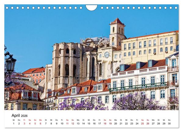 Produktbild: Lissabon und seine Wahrzeichen - Zwischen Tradition und Moderne (Wandkalender 2026 DIN A4 quer), CALVENDO Monatskalender