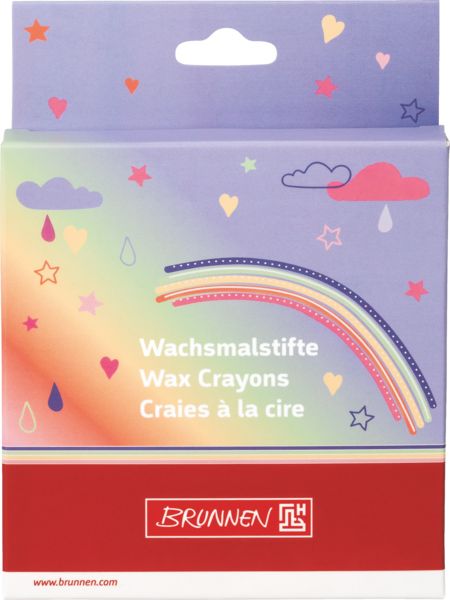 Produktbild: Brunnen Wachsmalstifte-Set Magic Rainbow &brvbar; 8 St&uuml;ck