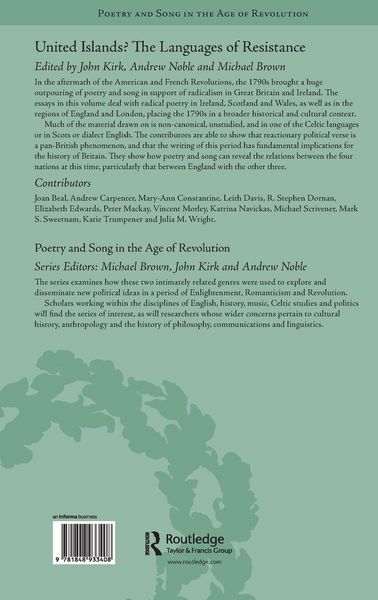 Produktbild: United Islands? The Languages of Resistance