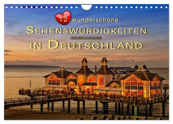 Produktbild: 12 wundersch&ouml;ne Sehensw&uuml;rdigkeiten in Deutschland (Wandkalender 2026 DIN A4 quer), CALVENDO Monatskalender