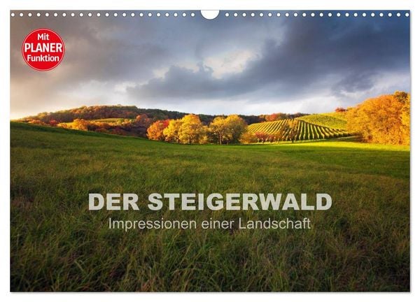 Produktbild: DER STEIGERWALD - Impressionen einer Landschaft (Wandkalender 2026 DIN A3 quer), CALVENDO Monatskalender
