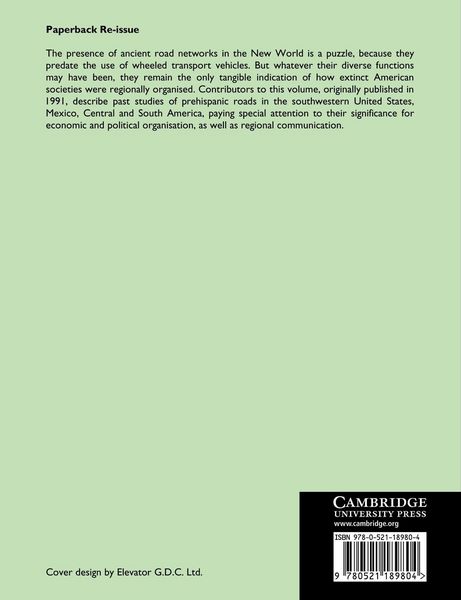 Produktbild: Ancient Road Networks and Settlement Hierarchies in the New World