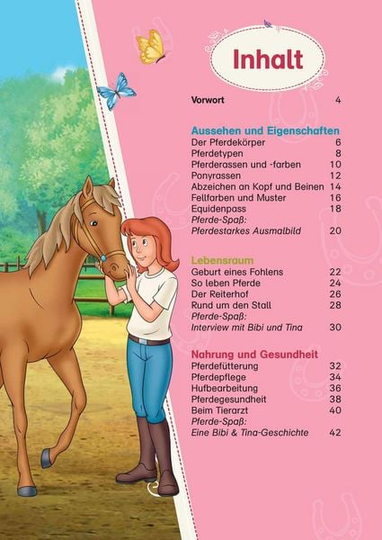 Produktbild: Bibi & Tina: Das gro&szlig;e Pferde-Quizbuch mit Bibi und Tina