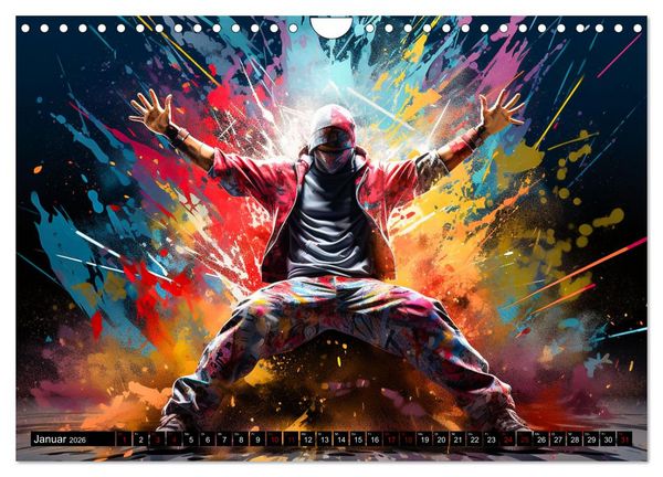 Produktbild: Color Dance Art (Wandkalender 2026 DIN A4 quer), CALVENDO Monatskalender