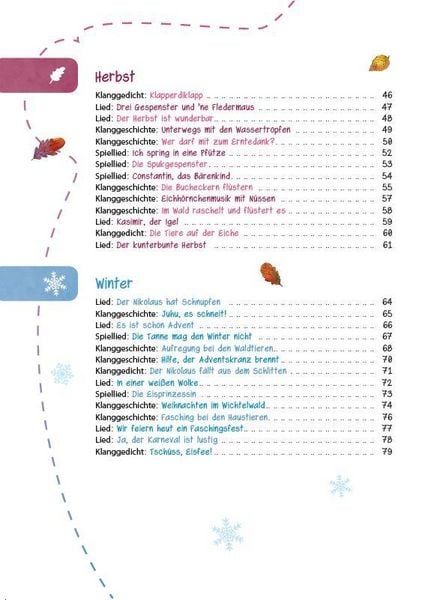 Produktbild: Das Kita-Jahreszeitenbuch: Spiellieder & Klanggeschichten