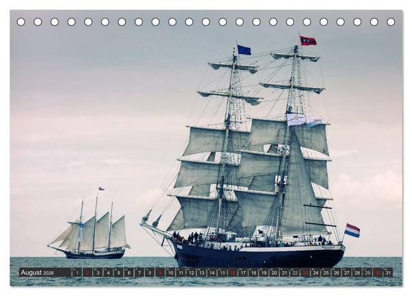 Produktbild: Segelimpressionen (Tischkalender 2026 DIN A5 quer), CALVENDO Monatskalender