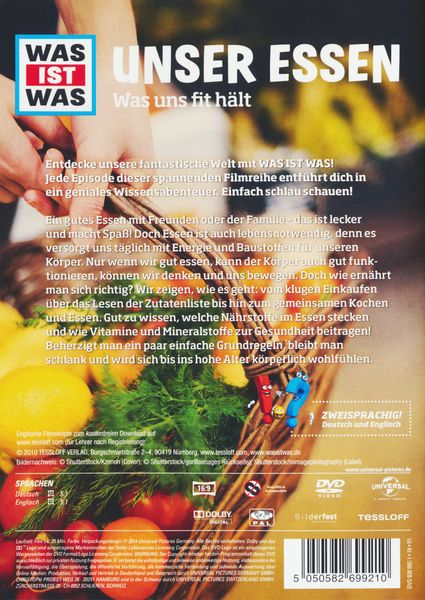 Produktbild: Was ist was DVD Unser Essen. Was uns fit h&auml;lt