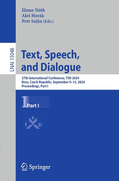 Produktbild: Text, Speech, and Dialogue