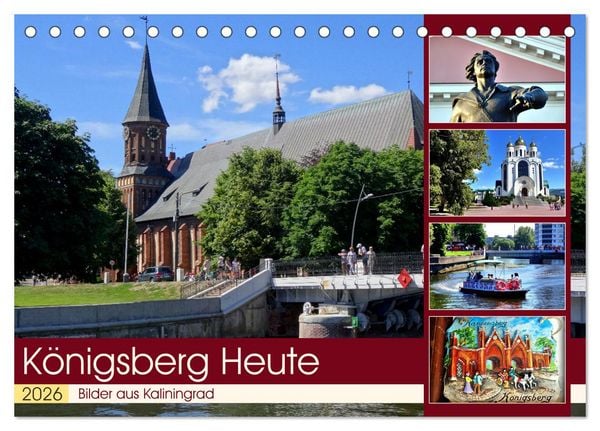 Produktbild: K&Ouml;NIGSBERG HEUTE - Bilder aus Kaliningrad (Tischkalender 2026 DIN A5 quer), CALVENDO Monatskalender