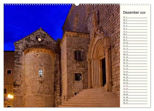 Produktbild: Dubrovnik - Perle der Adria (hochwertiger Premium Wandkalender 2026 DIN A2 quer), Kunstdruck in Hochglanz
