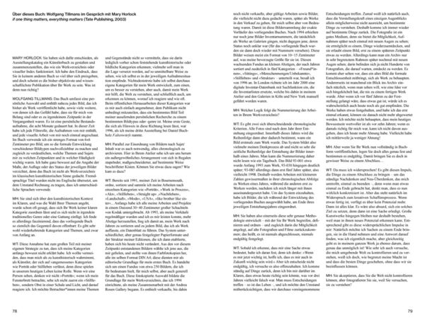 Produktbild: Wolfgang Tillmans