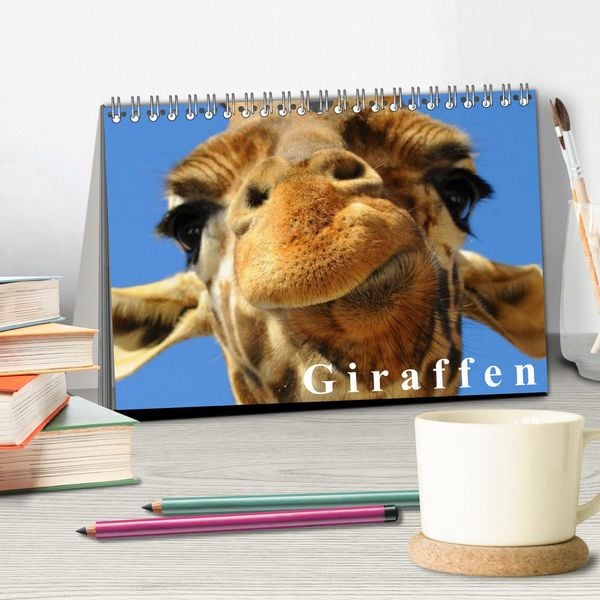 Produktbild: Giraffen / Geburtstagskalender (Tischkalender 2026 DIN A5 quer), CALVENDO Monatskalender