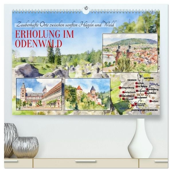 Produktbild: Erholung im Odenwald (hochwertiger Premium Wandkalender 2027 DIN A2 quer), Kunstdruck in Hochglanz