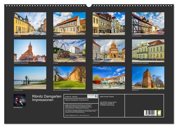 Produktbild: Ribnitz Damgarten Impressionen (Wandkalender 2026 DIN A2 quer), CALVENDO Monatskalender