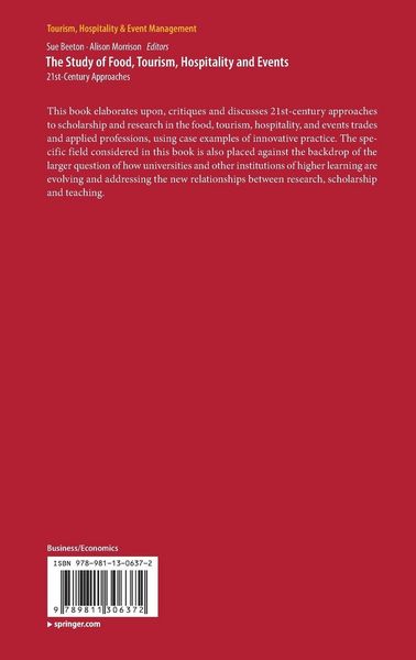 Produktbild: The Study of Food, Tourism, Hospitality and Events