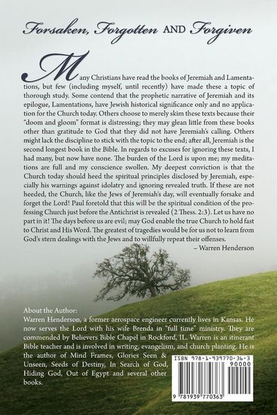 Produktbild: Forsaken, Forgotten, and Forgiven - A Devotional Study of Jeremiah and Lamentations