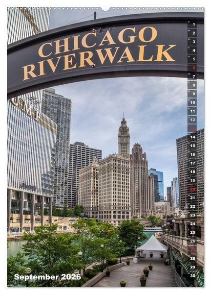 Produktbild: CHICAGO Der Stadtkern (Wandkalender 2026 DIN A2 hoch), CALVENDO Monatskalender