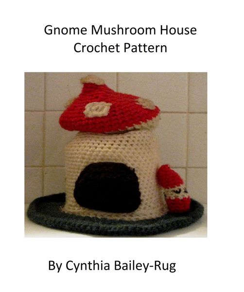 Produktbild: Gnome Mushroom House Crochet Pattern
