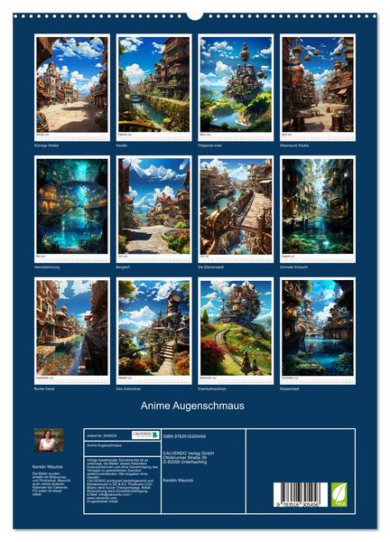 Produktbild: Anime Augenschmaus (hochwertiger Premium Wandkalender 2026 DIN A2 hoch), Kunstdruck in Hochglanz