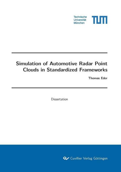 Produktbild: Simulation of Automotive Radar Point Clouds in Standardized Frameworks