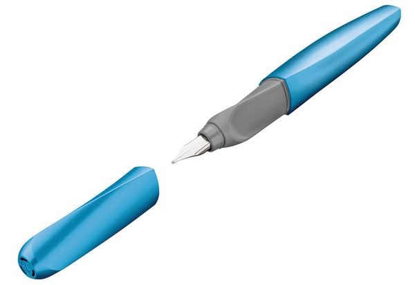 Produktbild: Pelikan F&uuml;ller Twist Frosted Blue Feder M, Rechts- und Linksh&auml;nder