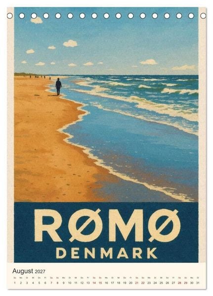 Produktbild: Hyggelige City-Poster D&auml;nemark (Tischkalender 2027 DIN A5 hoch), CALVENDO Monatskalender
