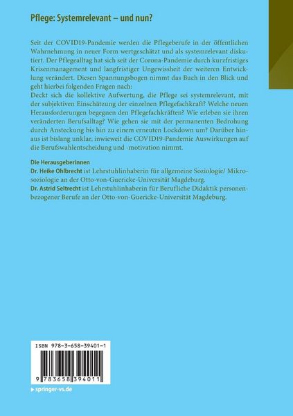 Produktbild: Pflege: Systemrelevant – und nun?