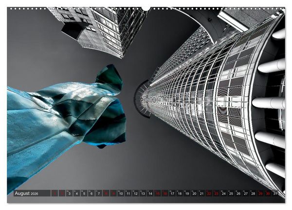 Produktbild: MAINHATTEN architektur kunst (Wandkalender 2026 DIN A2 quer), CALVENDO Monatskalender