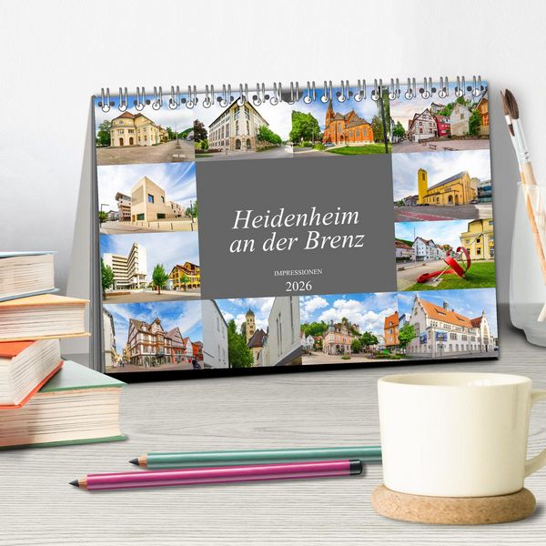 Produktbild: Heidenheim an der Brenz Impressionen (Tischkalender 2026 DIN A5 quer), CALVENDO Monatskalender