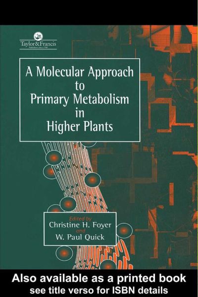 Produktbild: A Molecular Approach To Primary Metabolism In Higher Plants