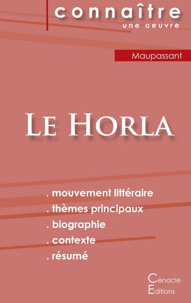 Produktbild: Fiche de lecture Le Horla de Maupassant (analyse litt&eacute;raire de r&eacute;f&eacute;rence et r&eacute;sum&eacute; complet)