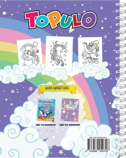 Produktbild: Einhorn-Malbuch f&uuml;r Kinder ab 4 Jahren