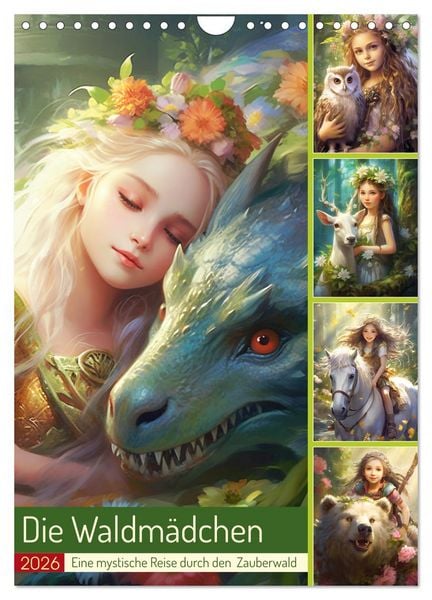 Produktbild: Die Waldm&auml;dchen. Eine mystische Reise durch den Zauberwald (Wandkalender 2026 DIN A4 hoch), CALVENDO Monatskalender