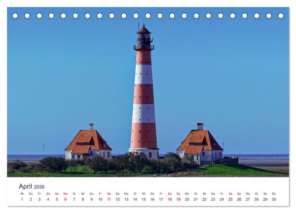 Produktbild: Schutzgebiet Wattenmeer (Tischkalender 2026 DIN A5 quer), CALVENDO Monatskalender