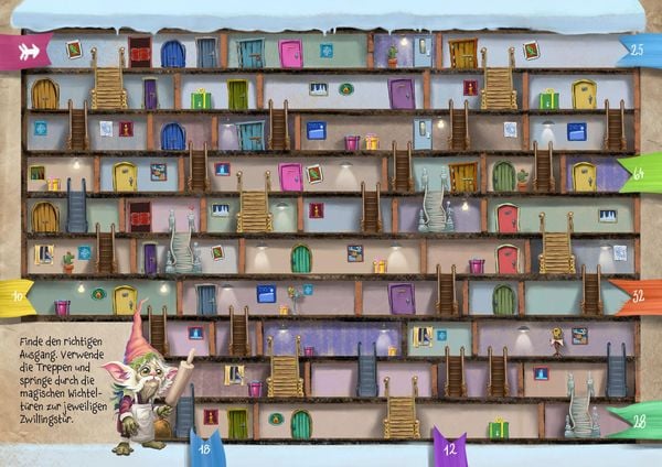 Produktbild: Das kleine Böse Rätselbuch - 24 fiese Weihnachtslabyrinthe (Das kleine Böse Buch)