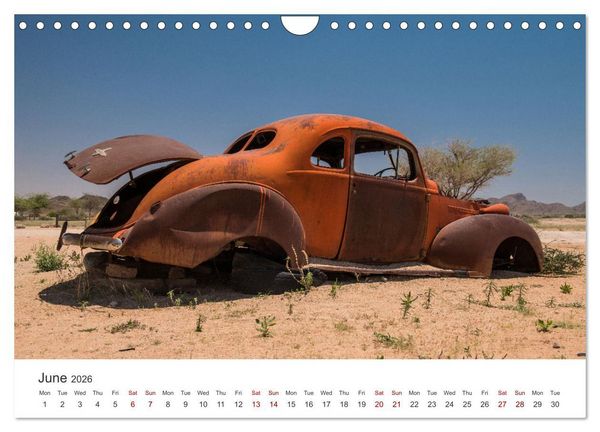 Produktbild: Old cars in Solitaire Namibia (Wall Calendar 2026 DIN A4 landscape), CALVENDO 12 Month Wall Calendar