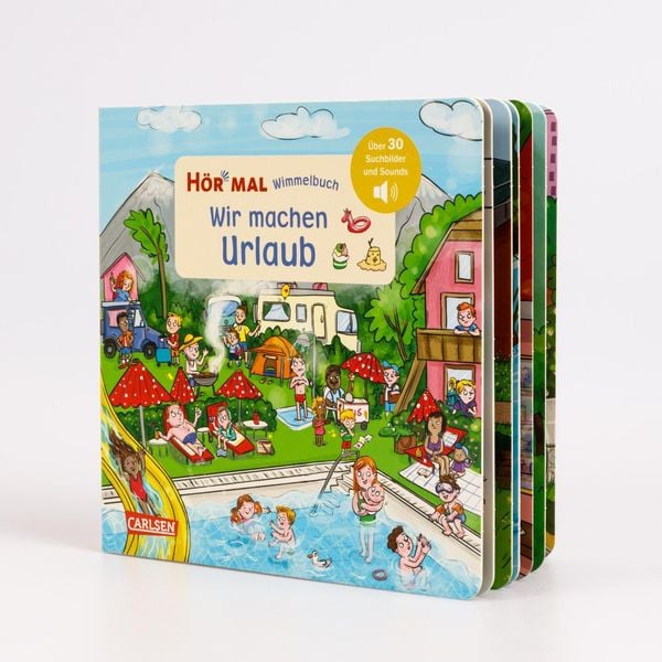Produktbild: H&ouml;r mal (Soundbuch): Wimmelbuch: Wir machen Urlaub