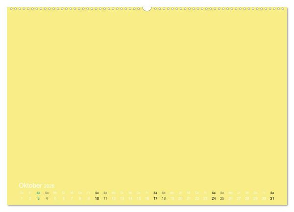 Produktbild: Bastelkalender - Gelb (Wandkalender 2026 DIN A2 quer), CALVENDO Monatskalender