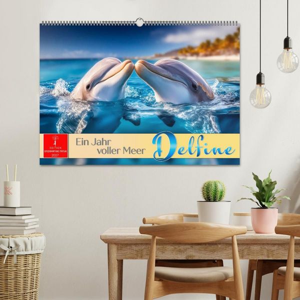 Produktbild: Delfine - ein Jahr voller Meer (Wandkalender 2027 DIN A2 quer), CALVENDO Monatskalender