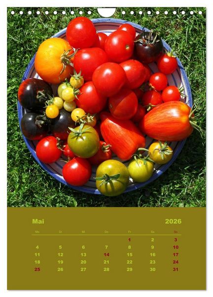 Produktbild: Tomaten - Alles BIO! (Wandkalender 2026 DIN A4 hoch), CALVENDO Monatskalender