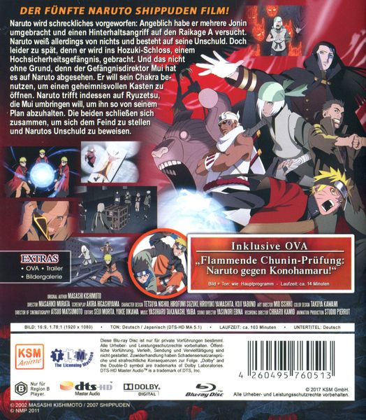 Produktbild: Naruto Shippuden - The Movie 5: Blood Prison