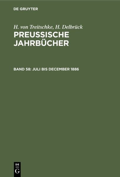 Produktbild: Juli bis December 1886